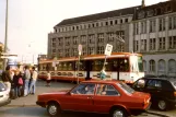 Bielefeld sporvognslinje 2 med ledvogn 532 ved Hauptbahnhof (1988)