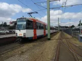 Bielefeld sporvognslinje 2 med ledvogn 558 ved Sieker (2022)