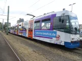 Bielefeld sporvognslinje 2 med ledvogn 571 ved Sieker (2022)