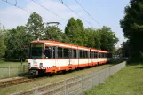 Bielefeld sporvognslinje 3 med ledvogn 533 nær Lutherkirche (2006)