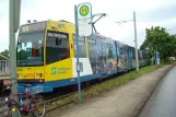 Bielefeld sporvognslinje 3 med ledvogn 575 ved Babenhausen Süd (2012)