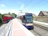 Bielefeld sporvognslinje 3 med ledvogn 582 ved Elpke (2020)