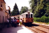 Bolzano regionallinje 160 med motorvogn 105 ved Klobenstein/Collalbo (1991)