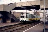 Bonn sporvognslinje 66 med ledvogn 8372 ved Stadthaus (1988)