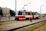 Brandenburg an der Havel ekstralinje 2 med ledvogn 173 ved Hauptbahnhof (1991)