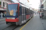 Bratislava sporvognslinje 13 med ledvogn 7110 ved Kapucínska (2008)