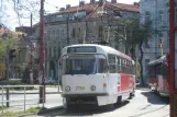 Bratislava sporvognslinje 2 med motorvogn 7793 ved Pod stanicou (2008)