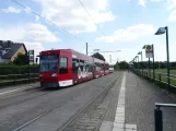 Braunschweig sporvognslinje 1 med lavgulvsledvogn 0758 ved Geibelstraße (2020)
