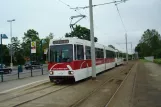 Braunschweig sporvognslinje 1 med ledvogn 8159 ved Schmalbachstraße (2010)