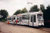 Braunschweig sporvognslinje 2 med ledvogn 7358 ved Ottenroder Str. (1998)