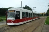 Braunschweig sporvognslinje 3 med lavgulvsledvogn 0754 ved Weststadt Weserstraße (2010)