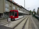 Braunschweig sporvognslinje 3 med lavgulvsledvogn 0756 ved Hagenmarkt (2018)
