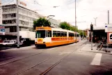 Braunschweig sporvognslinje 3 med ledvogn 8158 ved Schloss Braunschweig (Bohlweg/Damm) (1998)