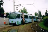 Braunschweig sporvognslinje 3 med ledvogn 8160 ved Volkmarode Grenzweg (2006)