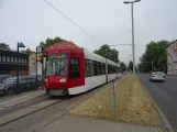 Braunschweig sporvognslinje 4 med lavgulvsledvogn 0758 ved Radeklint (2018)