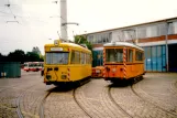 Bremen arbejdsvogn AT 6 foran remisen BSAG - Zentrum (2002)