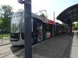 Bremen sporvognslinje 2 med lavgulvsledvogn 3216 ved Sebaldsbrück (2023)