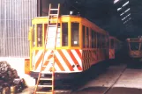 Bruxelles arbejdsvogn 5 inde i remisen Woluwe / Tervurenlaan (1981)