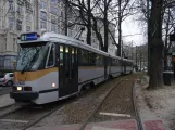 Bruxelles sporvognslinje 81 med ledvogn 7925 ved Montgomery (2019)
