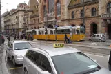 Budapest sporvognslinje 47 med ledvogn 1301 ved Fővám tér M (2013)