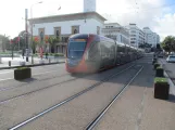 Casablanca sporvognslinje T1 på Place Mohamed V (2018)