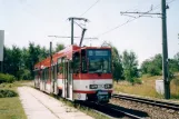 Cottbus sporvognslinje 4 med ledvogn 170 ved Neu Schmellwitz (2004)