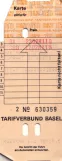 Dagkort til Basler Verkehrs-Betriebe (BVB), forsiden (1982)