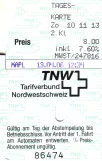 Dagkort til Basler Verkehrs-Betriebe (BVB), forsiden (2006)