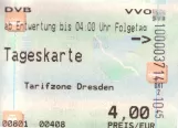 Dagkort til Dresdner Verkehrsbetriebe (DVB), forsiden (2002)