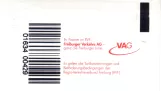 Dagkort til Freiburger Verkehr (VAG), bagsiden (2008)