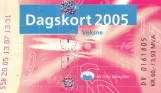 Dagkort til Sporveien, forsiden (2005)