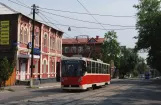 Donetsk sporvognslinje 1 med motorvogn 3031 på Postysheva Street (2012)