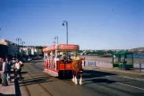 Douglas, Isle of Man Horse Drawn Trams med åben hestesporvogn 35 på Harris Promenade (2006)