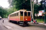 Douglas, Isle of Man Manx Electric Railway med motorvogn 19 ved Laxey (2006)