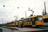 Dresden sporvognslinje 7 med motorvogn 224 280 ved Gorbitz (2002)