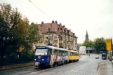 Dresden sporvognslinje 8 med motorvogn 224 270 ved Neustädter Markt (2002)