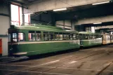 Düsseldorf museumsvogn 2014 inde i remisen Betriebshof Lierenfeld (1996)