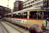 Düsseldorf sporvognslinje 705 ved Hauptbahnhof (1981)