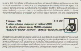 Enkeltbillet til Bruxelles Interkommunale Transport Selskab (MIVB/STIB), bagsiden (2019)