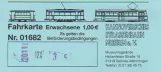 Enkeltbillet til Hannoversches Straßenbahn-Museum (HSM) (2018)