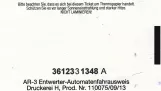 Enkeltbillet til Wiener Linien, bagsiden (2014)
