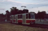 Erfurt lejlighedslinje 21 med ledvogn 432 på Gothaer Platz (1990)