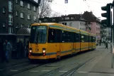 Essen sporvognslinje 101 med ledvogn 1156 ved Helenenstraße (2004)