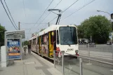 Essen sporvognslinje 106 med ledvogn 1111 ved Am Freistein (2010)