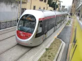 Firenze sporvognslinje T1 med lavgulvsledvogn 1006 på Piazzale della Porta al Prato (2010)