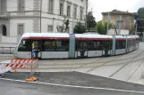 Firenze sporvognslinje T1 med lavgulvsledvogn 1007 tæt på Via Jacopo da Diacceto (2010)