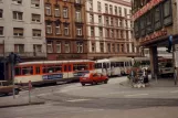 Frankfurt am Main sporvognslinje 21  tæt på Haupbahnhof Südseite (1990)