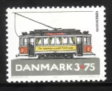 Frimærke: København sporvognslinje 2 med motorvogn 614 (1994)