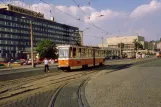 Gera ekstralinje 2 med ledvogn 321 på Heinrichstraße (1990)