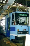 Gøteborg motorvogn 100 "Praha" inde i remisen Gårdahallen (2005)